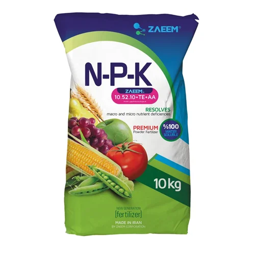 کود NPK (10-52-10+ TE+AA) زعیم ده کیلوگرمی